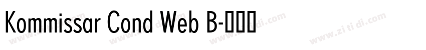 Kommissar Cond Web B字体转换